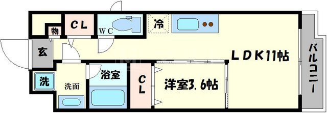 ポローニア立花通りの間取り