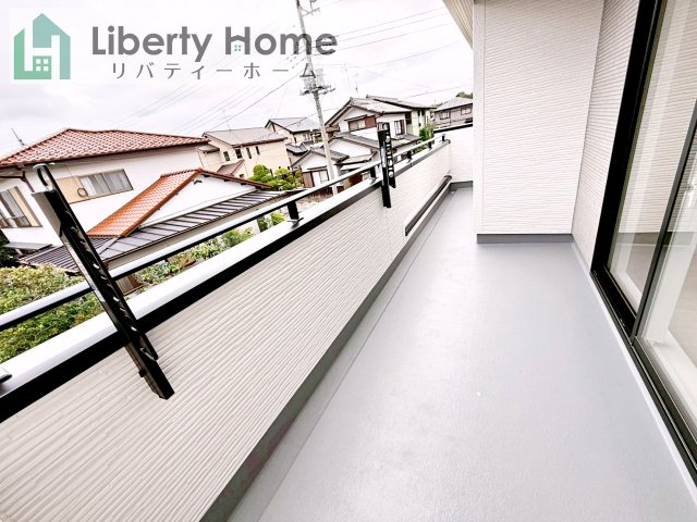 土浦市天川1丁目2期　新築戸建のバルコニー