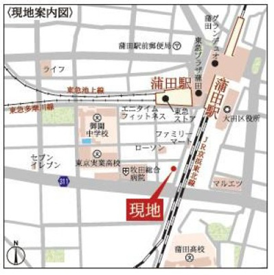 【地図】 | ラクラス蒲田Ⅱ