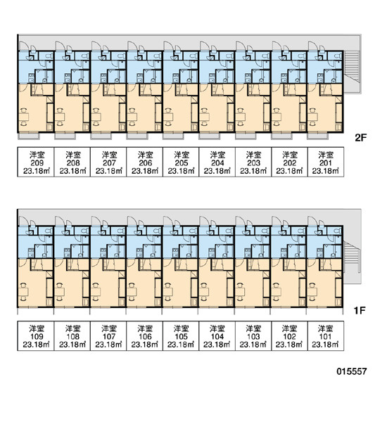 レオパレス笹原の区画図|画像3