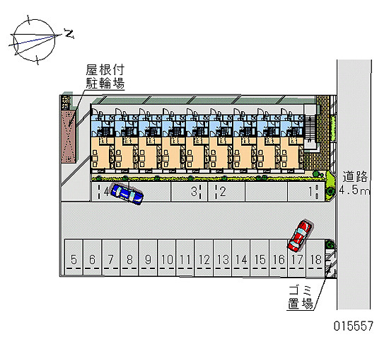 レオパレス笹原の駐車場|画像4