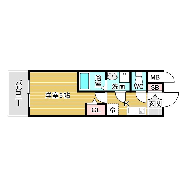 エスリードレジデンス梅田グランゲートの間取り