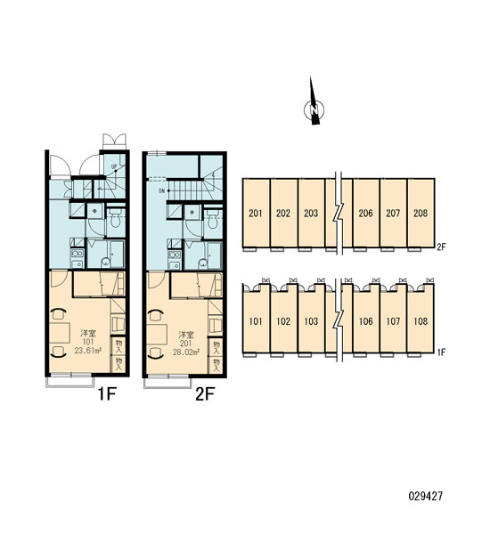 レオパレス佳の区画図|画像3