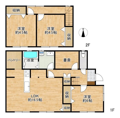 仙台市太白区大谷地　フルリフォーム住宅♪の間取り
