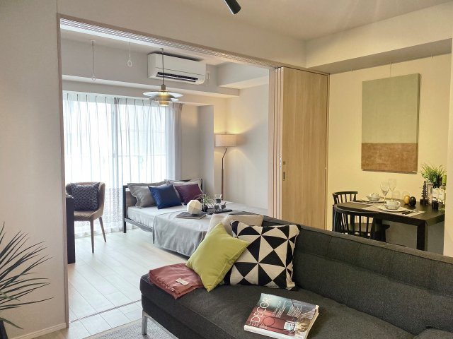 プラウドフラット上野松が谷の居間・リビング|※家具等は付いてません。