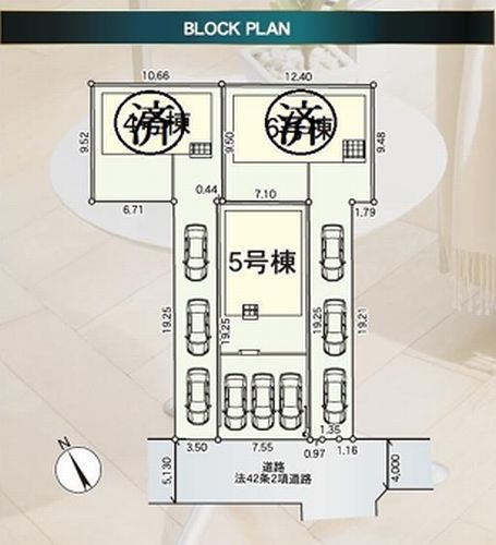 【区画図】 | 【仲介手数料０円】南足柄市中沼第12　新築一戸建て　5号棟　全3棟 | 南足柄市中沼第12　新築一戸建て　全3棟