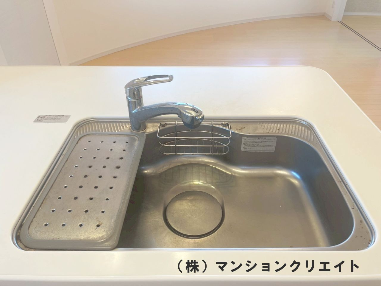 幸橋グランデCHAのキッチン|広いシンク