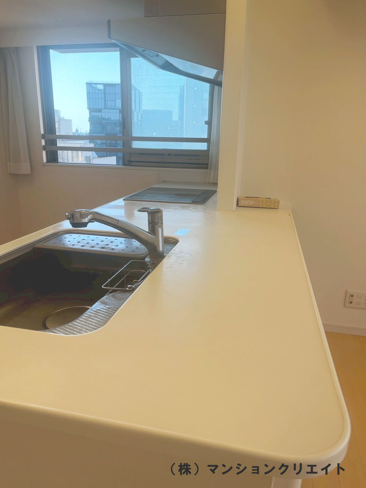 幸橋グランデCHAのキッチン|キッチンカウンター