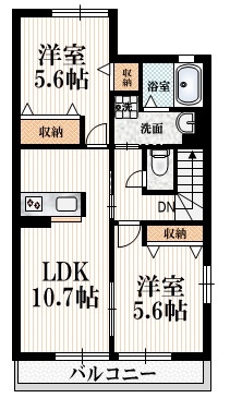 メゾンコスメーアの間取り