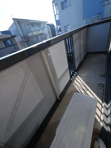 アムールA棟のバルコニー
