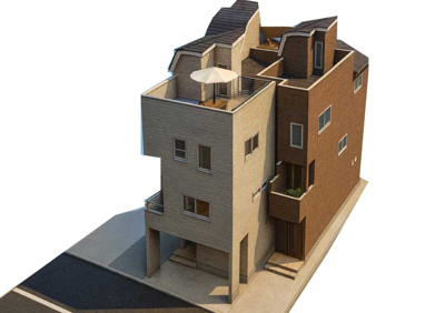 【外観パース】 | 大森南3棟 | 外観のイメージ図です