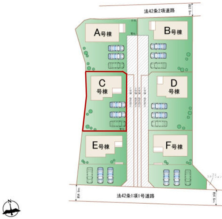 玉村町斉田（全6棟）C号棟