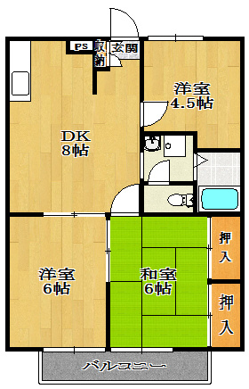 【間取り】 | アルベロ福田