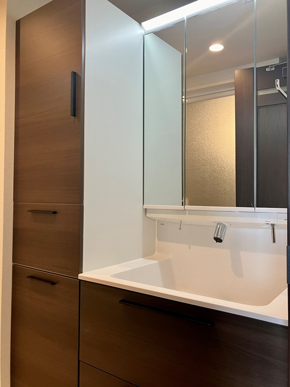 プラウド南林間の洗面所