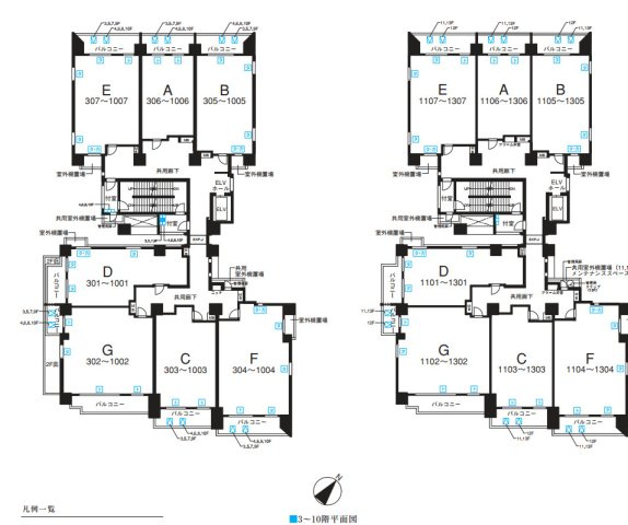 ザ・パークハウス赤坂レジデンスの間取り