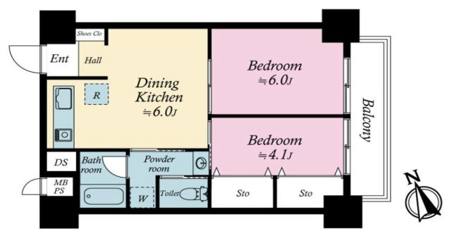 トーア早稲田マンションの間取り