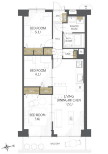 【間取り】マンハイム山科 