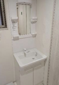 アンソレイユ月島の洗面所