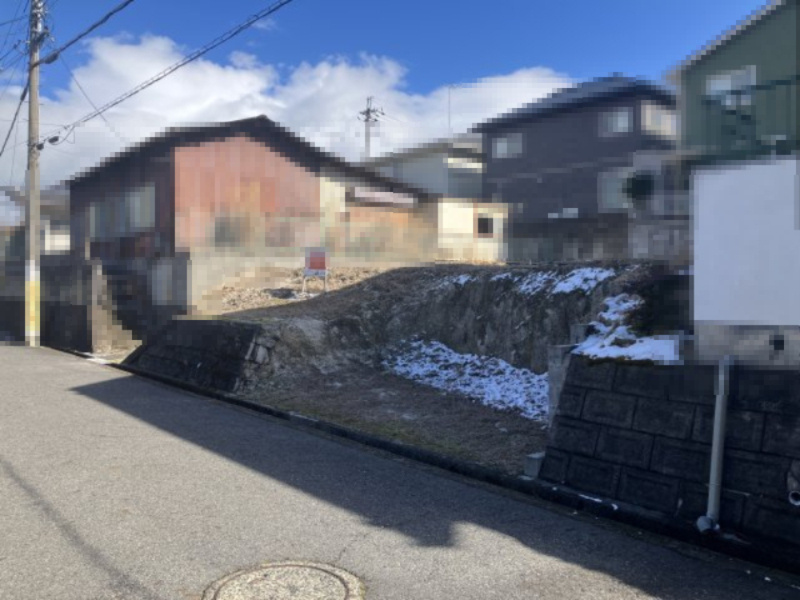 大津市比叡平3丁目34　売土地の前面道路含む現地写真|2025年02月　撮影