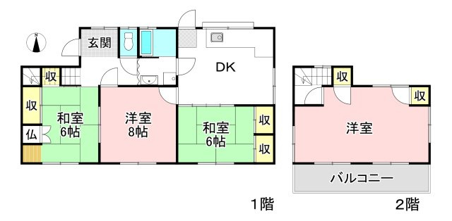 各務原市蘇原清住町4丁目の間取り