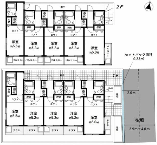 ディアコート町屋Ⅱの間取り