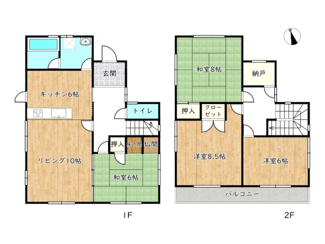 【間取り】 | 姫路市飾磨区今在家3丁目／中古戸建