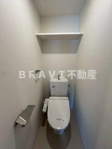 RISING Maison 本町橋（ライジングメゾンホンマチバシ）　BRAVI不動産のトイレ|【RISING Maison 本町橋】コンパクトで使いやすいトイレです
