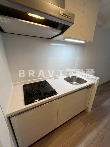 RISING Maison 本町橋（ライジングメゾンホンマチバシ）　BRAVI不動産のキッチン|【RISING Maison 本町橋】きれいなキッチンです