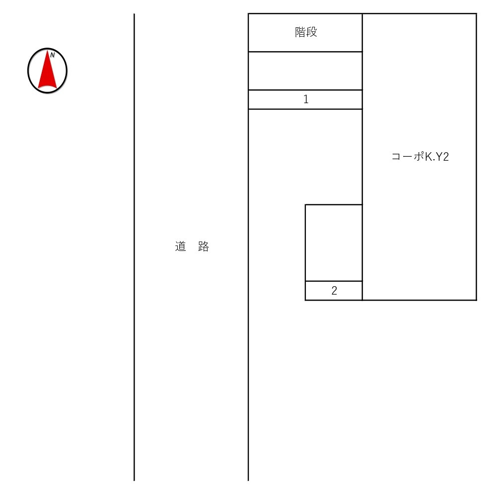 コーポK.Y2の区画図