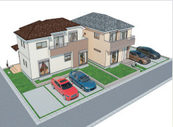 富士宮市東町21番　新築戸建　全2棟　B号棟の外観