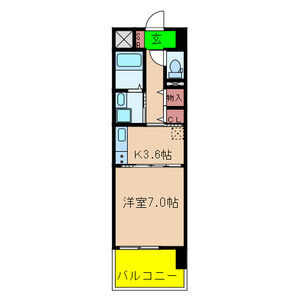 神戸市須磨区大田町８丁目の賃貸マンションの間取り