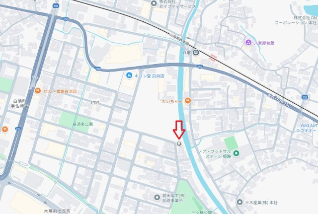 姫路市白浜町宇佐崎中1丁目　中古戸建の地図