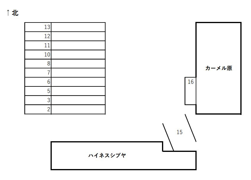 ハイネスシブヤの区画図