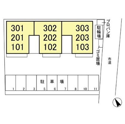 リヴェールガーデンの区画図