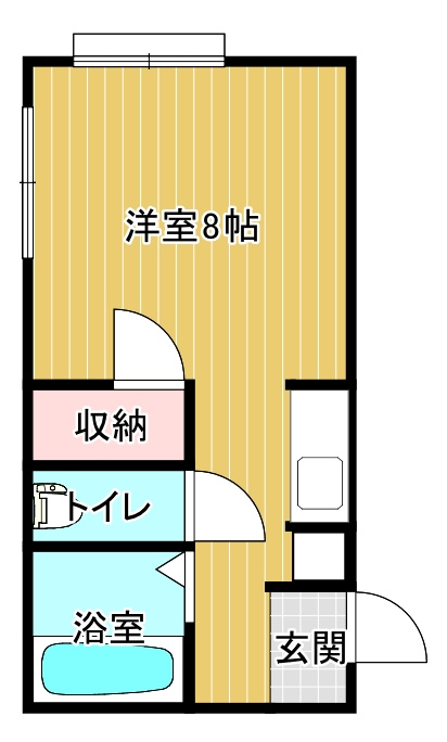 ドミール中貫の間取り