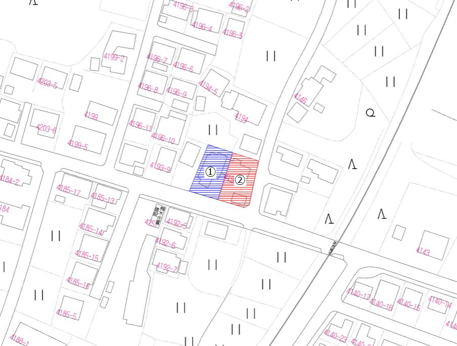 北諸県郡三股町大字樺山の売地の土地図