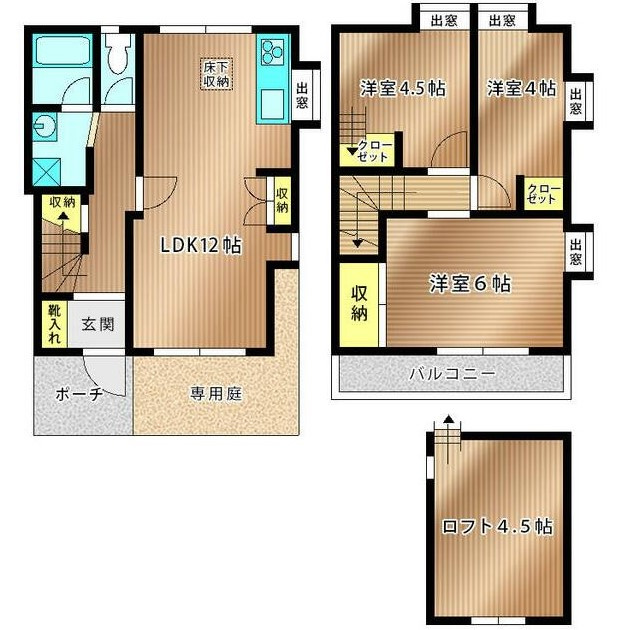 福寿コーポ弐番館 の間取り