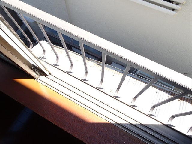 ツインハウスのバルコニー