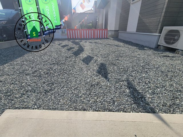 宇土市境目町第1-5棟（3号棟）の庭|お庭で自由な時間を過ごせます。