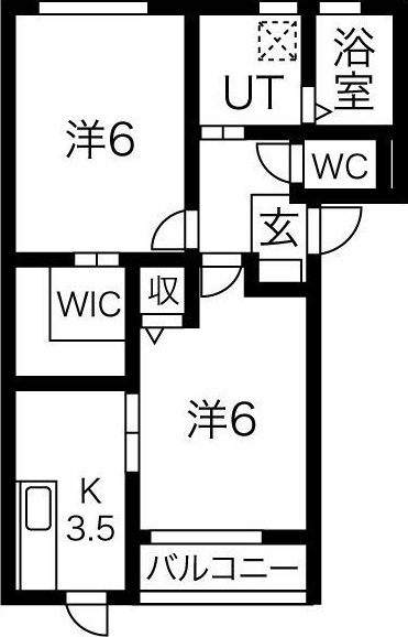 クオーレB棟の間取り