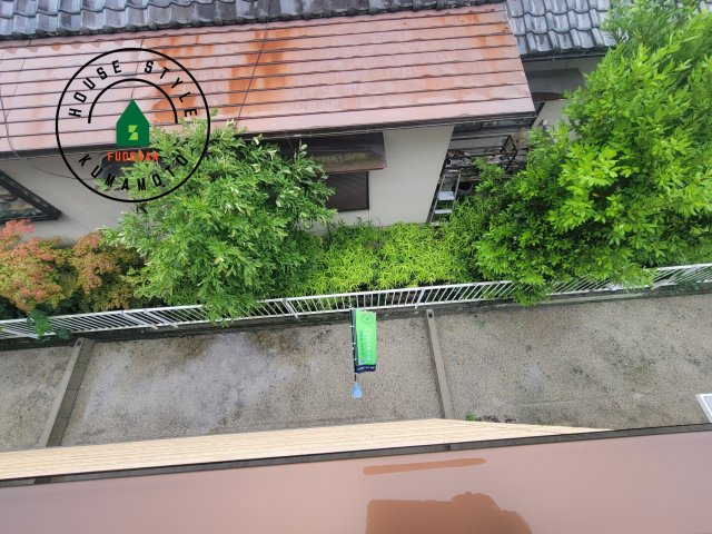 玉名市松木第2-3棟（1号棟）の展望|窓から緑が見える物件も魅力的です。