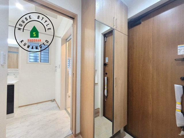 玉名市松木第2-3棟（1号棟）の防犯設備|二重ロックでしっかり防犯対策ができます。