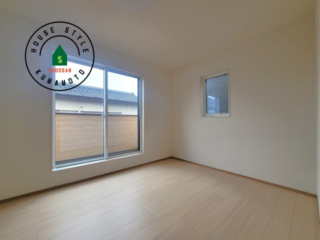 玉名市松木第2-3棟（1号棟）の和室|将来的に、琉球畳を引きまして和室風にすることも可能です。