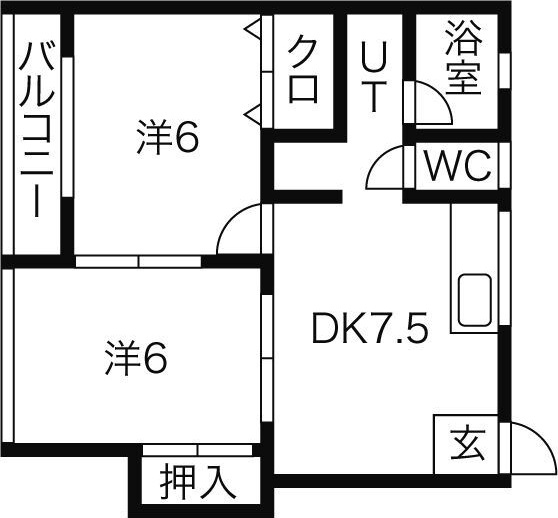 アーバンライフA棟の間取り