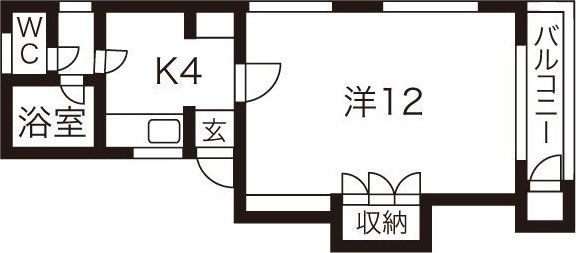 フレグランスB棟の間取り