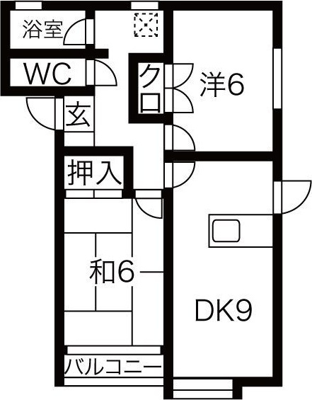 サンパティークD棟の間取り