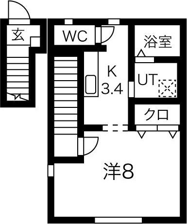 SUN PALACE北上 Vの間取り