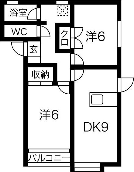サンパティークC棟の間取り