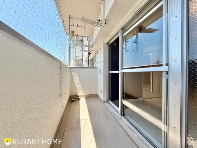 九条住宅B棟　10階のバルコニー