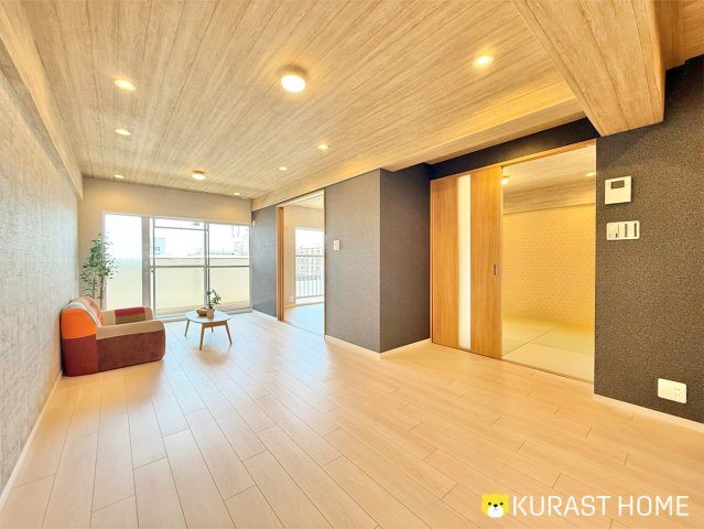 九条住宅B棟　10階の居間・リビング